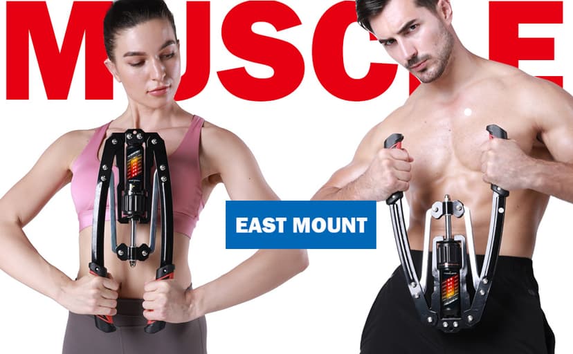 EAST MOUNT Twister Arm Exerciser - Adjustable 22-440lbs Hydraulic Power, Home Chest Expander, Shoulder Muscle Training Fitness Equipment, Arm Enhanced Exercise Strengthener.