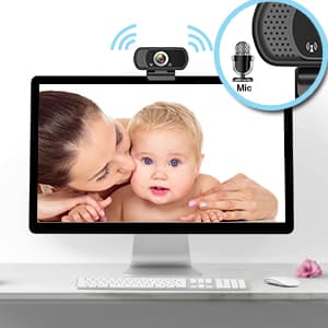ToLuLu 1080P Webcam with Microphone, HD Webcam Web Camera with Tripod Stand, Widescreen USB Computer Camera, Streaming Mic Web cam for Online Calling/Conferencing,Facetime/YouTube Desktop Laptop PC