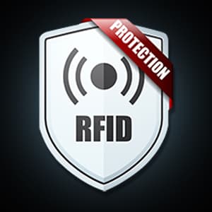 Buffway Slim Minimalist Front Pocket RFID Blocking Leather Wallets for Men and Women - Carbon Fiber Black