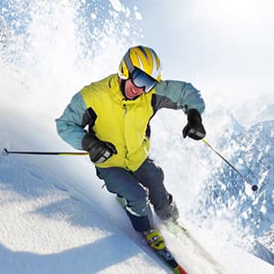 KUTOOK Ski Mittens with HIPORA Waterproof Membrane Goat Leather Gloves for Skiing Outdoor