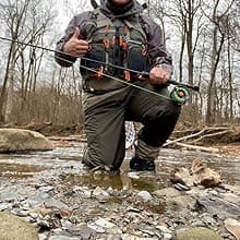 Raprance Fly Fishing Vest Backpack - Adjustable Lightweight and Quick-Dry, with 17 Pocketsfor Trout Bass Saltwate