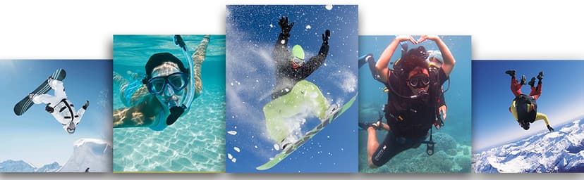 VEMONT Action Camera, 1080P 12MP Sports Camera Full HD 2.0 Inch Action Cam 30m/98ft Underwater Waterproof Camera with Mounting Accessories Kit