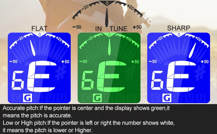 MOREYES Guitar Picks Capo Guitar Tuner Clip on for Acoustic Ukelele Bass Classical Guitar