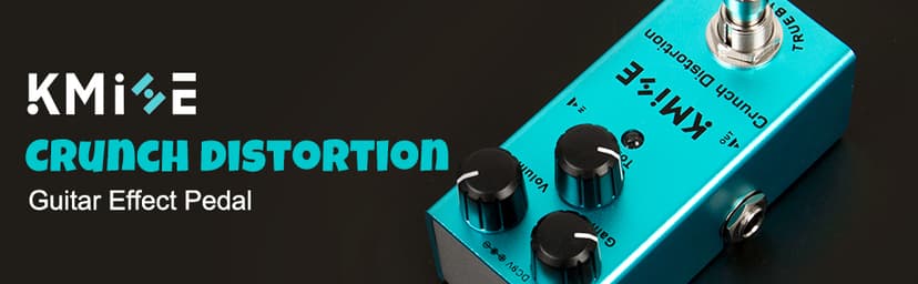Kmise Crunch Distortion Electric Guitar Effects Pedal Mini Single Type DC 9V True Bypass