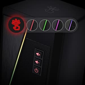Redragon GS520 RGB Desktop Speakers, 2.0 Channel PC Computer Stereo Speaker with 6 Colorful LED Modes, Enhanced Sound and Easy-Access Volume Control, USB Powered w/ 3.5mm Cable
