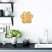 Totally Bamboo Paw Shaped Bamboo Wood Cutting Board and Charcuterie Board, Great Gift for Dog and Cat Lovers