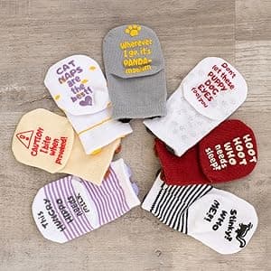 ZIRI & ZANE Baby Sock Gift Set - 7 Unique Pairs, Cute & Funny Unisex Newborn Gifts for Baby Showers & Registries