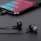 PALOVUE iPhone Headphones Earbuds Earphones wtih Lightning Connector Apple MFi Certified Compatible 14 13 12 11 Pro Max X XS XR 8 7 Plus with Microphone Controller SweetFlow Black