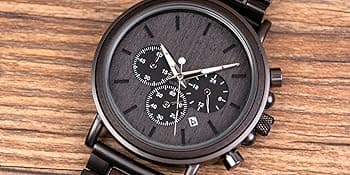 2win Engraved Wooden Watch for Boyfriend My Man Fiancé Husband Customized Personalized Wood Watches for Men Birthday Anniversary Personalized Watch