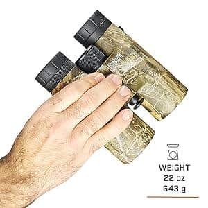 Bushnell Powerview 10x42 BoneCollector Binoculars -All-Purpose Adult Binoculars for Hunting, Birdwatching, Travel, Fishing & More, Realtree Edge Camo