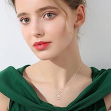 Burning Love Mother in Law Necklace Mom Gifts Mother Daughter Necklace Sterling Silver Circle Necklaces for Mother in Law Gifts Christmas Holiday Jewelry