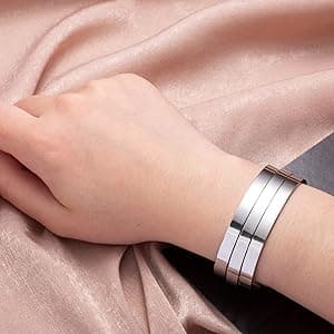 JoycuFF Bracelets for Women Personalized Inspirational Jewelry Mantra Cuff Bangle Friend Encouragement Gift for Her