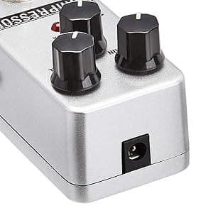 Amazon Basics Compressor Guitar Pedal, Fully Analog Circuit, Silver