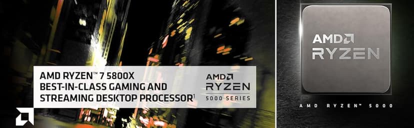 AMD Ryzen 7 5800X 8-core, 16-thread unlocked desktop processor