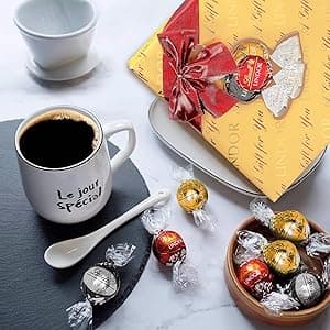 Lindt LINDOR Assorted Chocolate Candy Truffles Gift Box, Assorted Chocolate with Smooth, Melting Truffle Center, 7.6 oz.