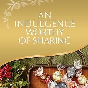 Lindt LINDOR Assorted Chocolate Candy Truffles Gift Box, Assorted Chocolate with Smooth, Melting Truffle Center, 7.6 oz.