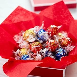 Lindt LINDOR Assorted Chocolate Candy Truffles Gift Box, Assorted Chocolate with Smooth, Melting Truffle Center, 7.6 oz.