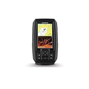 Garmin Striker 4cv with Transducer, 4" GPS Fishfinder with CHIRP Traditional and ClearVu Scanning Sonar Transducer and Built In Quickdraw Contours Mapping Software