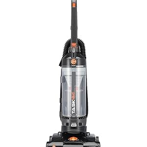 Hoover Commercial TaskVac Bagless Upright Vacuum Cleaner, Furniture Guard Lightweight HEPA Filtered Professional Grade Long-Lasting, 15 Pounds 35-Foot Long Cord, CH53010, Black