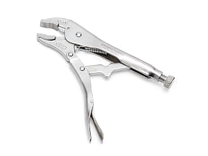 Amazon Basics 5-Piece CR-V Locking Pliers Set with Wire Cutters, 2 Straight Jaw, 3 Curved Jaw, 6.5-10 inch, Silver, Carrying Case