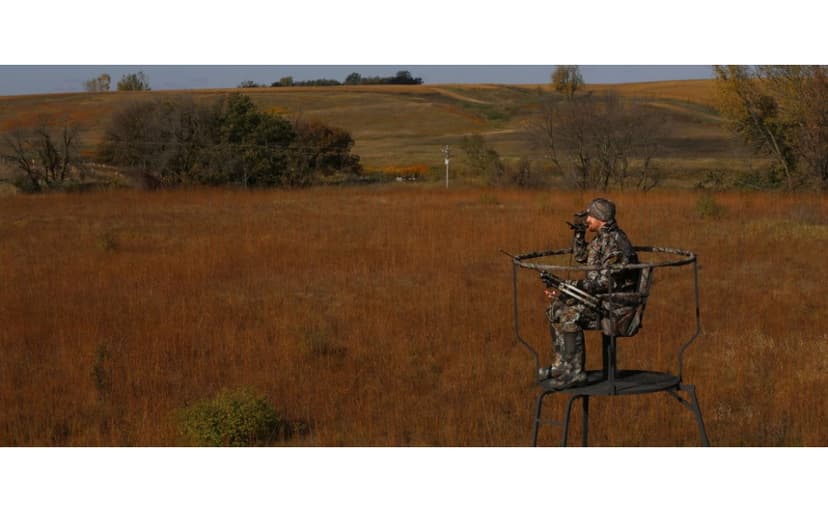 Big Game Captain XC Hang-On Treestand, Lightweight Steel Construction with 14 x 8 in. Flip-Back Flex-Tek Seat, 300 lbs Weight Rating