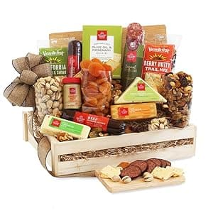 California Delicious Meat and Cheese Gift Crate Deluxe