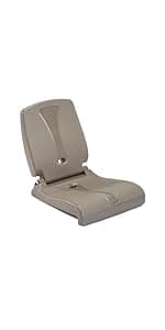 Step2 Foldable Adult Flip Seat, Portable Outdoor Chair for Poolside, Tailgating, Camping, Picnic Chair, Provides Back Support When Sitting on Ground, White