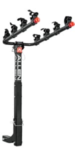 Allen Sports Deluxe 4-Bike Hitch Mount Rack (2-Inch Receiver) , Black