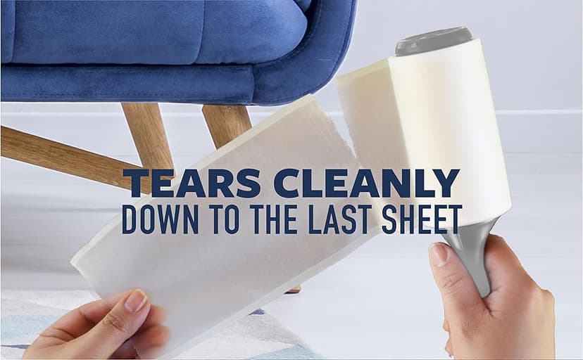 Scotch-Brite Everyday Clean Lint Roller, 3 Pack, Lint Remover for Pet Hair, Dark Clothes, Furniture, and Dusty Surfaces, Picks Up Fur & Fluff in Your Home, Car & Office, 300 Adhesive Sheets Total