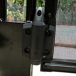 Pool Fence DIY by Life Saver Self-Closing Gate Kit, Black (Pack of 1)