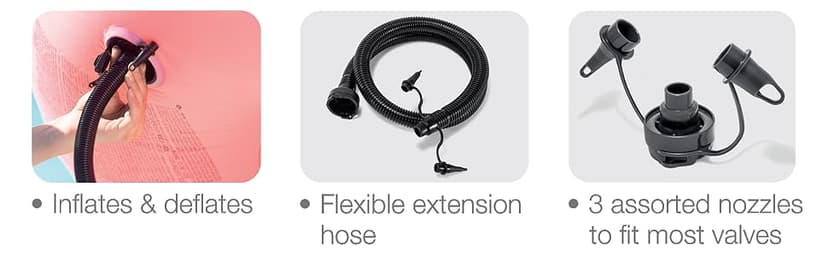 Intex Quick Fill 120 Volt AC Electric 38.9 CFM Inflatable Float & Air Bed Pump