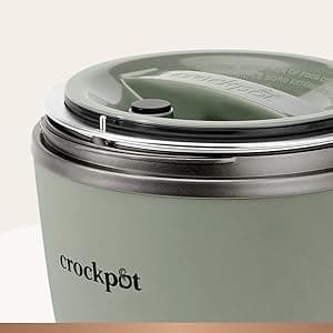 Crock-Pot Portable Electric Lunch Box 20-Ounce Food Warmer Moonshine Green | Ideal for Travel On-the-Go | Keeps Food Spill-Free Warm & Tasty | Dishwasher-Safe
