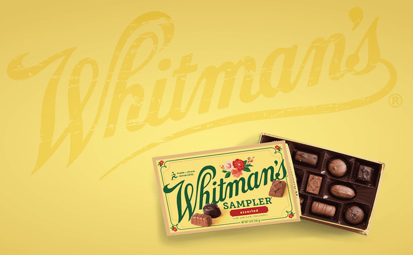 WHITMAN'S SAMPLER Assorted Milk & Dark Chocolate Candy Gift Box, 10 oz.