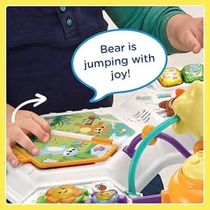 VTech Buzz and Learn Activity Table with Seven Interactive Play Zones, Blue