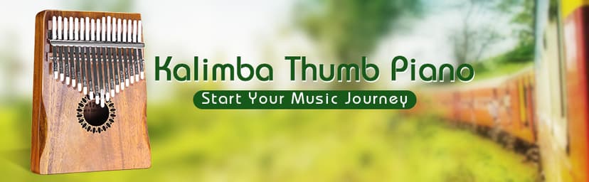 Kalimba Thumb Piano 17 Keys, Portable Mbira Finger Piano Gifts for Kids and Adults Beginners Wood