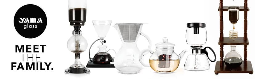 Yama Glass 8-Cup Stovetop Siphon Coffee Maker, 24 Oz Vacuum Brew, Heat-Resistant Borosilicate Glass