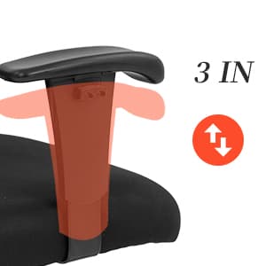 Big and Tall Office Chair Ergonomic Chair 400lbs Wide Seat Executive Desk Chair with Lumbar Support Adjustable Armrest Headrest High Back Mesh Computer Chair Rolling Swivel Task Chair(Black)