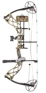 Diamond Archery Prism Fully Equipped Adjustable Durable Compound Bow, Right/Left Hand, 5-55 lbs Draw Weight, 295 FPS
