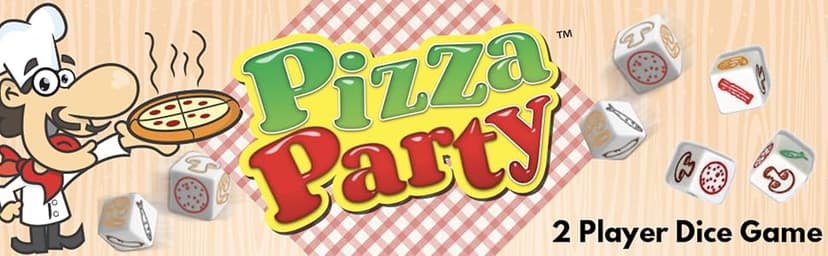 University Games, Pizza Party Dice Game, Dice Game for Kids and Families, Ages 6+