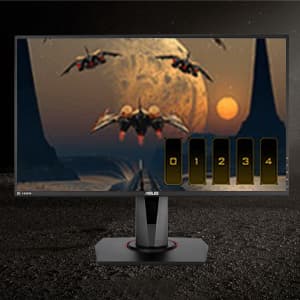 ASUS TUF Gaming 27” 1080P Monitor (VG279QR) - Full HD, IPS, 165Hz, 1ms, Extreme Low Motion Blur, G-SYNC Compatible, Shadow Boost, VESA Mountable, DisplayPort, HDMI, Height Adjustable
