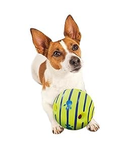 Wobble Wag Giggle Ball | Rolling Enrichment Toy for Fun Playtime, Interactive Play for Indoor or Outdoor, Keeps Dogs & Puppies Large, Medium or Small Busy & Moving, As Seen on TV | Pack of 1