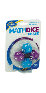 ThinkFun Math Dice Junior Game - Engaging Math Skills Builder | Perfect for Kids Aged 6+ | Aids in Mental Agility | Toy of The Year Nominee