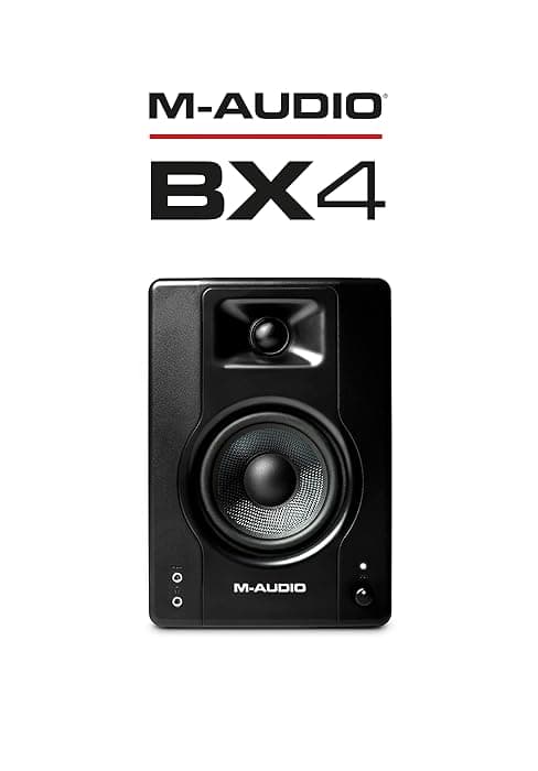 M-AUDIO BX3 Pair 3.5" Wired Studio Monitors and PC Speakers for Recording and Multimedia with Music Production Software