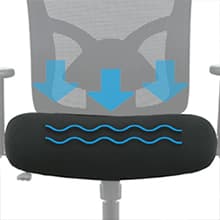 Big and Tall Office Chair 400lbs Wide Seat Desk Chair Computer Chair with Lumbar Support Adjustable Arms Task Rolling Swivel Mesh Executive High Back Ergonomic Chair for Adults Women,Black