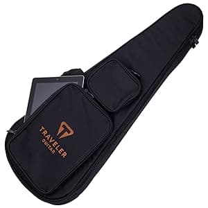 Traveler Guitar Escape Mark III Mahogany Acoustic Guitar | Portable Acoustic with Built-in Headphone Amp | Full 25.5" Scale Headless Guitar | Custom Gig Bag Included