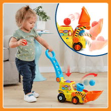 VTech Pop-a-Balls Push and Pop Bulldozer, Yellow B06WV7VBY5