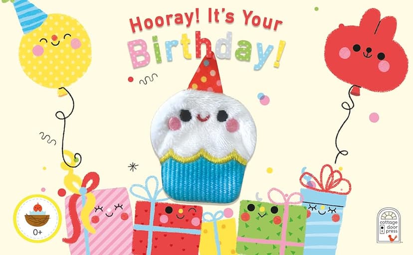 Hooray It's Your Birthday! Finger Puppet Board Book for Celebrations & Parties Ages 1-4 (Finger Puppet Board Books)
