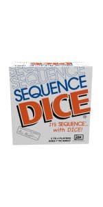 SEQUENCE- Original SEQUENCE Game with Folding Board, Cards and Chips by Jax ( Packaging may Vary ) White, 10.3" x 8.1" x 2.31"