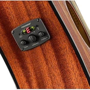 Fender CD-60SCE All-Mahogany Dreadnought Cutaway Acoustic Electric Guitar, with 2-Year Warranty, Fishman Pickup and Preamp System, Natural