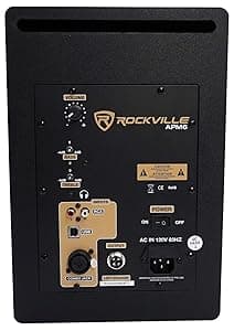 2) Rockville APM6W 6.5" 2-Way 350W Active/Powered USB Studio Monitor Speakers